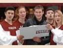 Christmas Carollers for Hire at Costa Coffee with Blue
