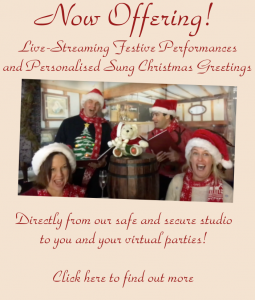 Virtual Christmas Carollers, hire live streaming performers