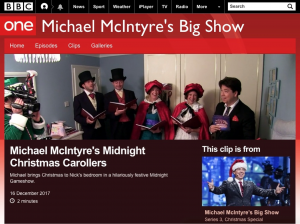 Carol Singers hire Michael McIntyre Big Show