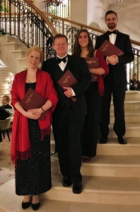 carol singers hire uk quartet in formalwear